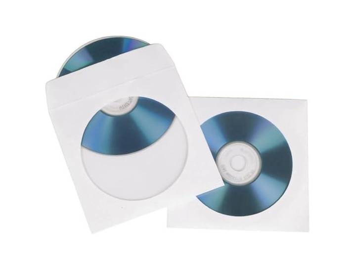 Hama CD-ROM papieren hoezen 50, wit