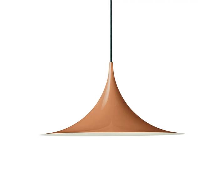 GUBI - Semi Pendelleuchte, Ø 47 cm, roasted pumpkin glossy