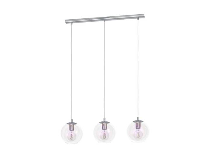 Eglo Suspension luminaire Ariscani 2\, plafonnier suspendu irisé à 3 lampes lustre pour salon et salle à manger aux reflets multicolores\, métal en chrome et verre\, E27\, 76\,5 cm