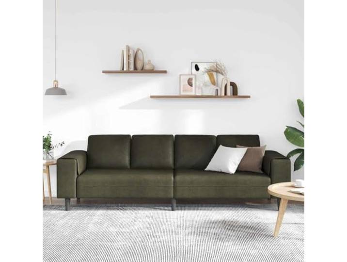 KTHLBRH Sofa für Wohnzimmer, Militärgrün, 250 x 77 x 76 cm Minimalistisches Design, robuste Struktur, weiche Kissen, elegante Linie für jede Einrichtung