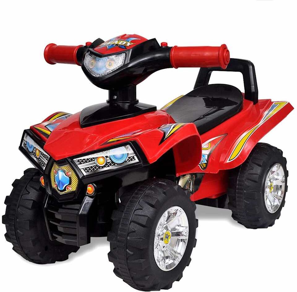 vidaXL Quad à chevaucher enfant rouge avec son et lumière