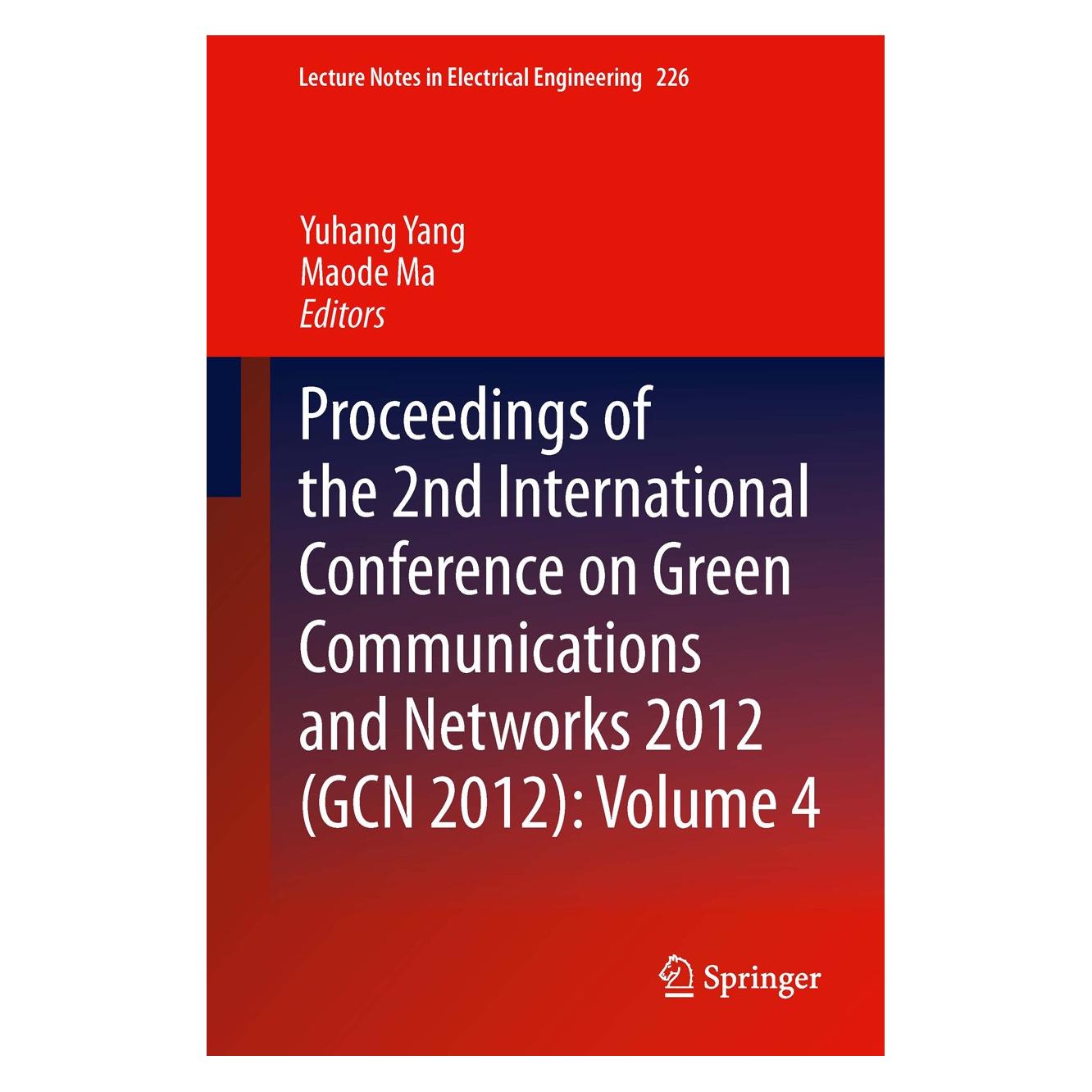 Springer Proceedings of the 2nd International Co (Englisch, Hardcover, Maode Ma, Yuhang Yang) (9783642354397)