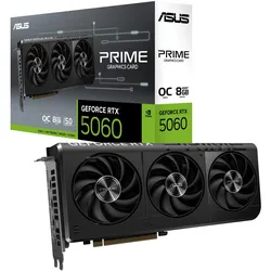 ASUS Prime GeForce RTX 5060 8GB GDDR7 OC Edition Gaming Grafikkarte