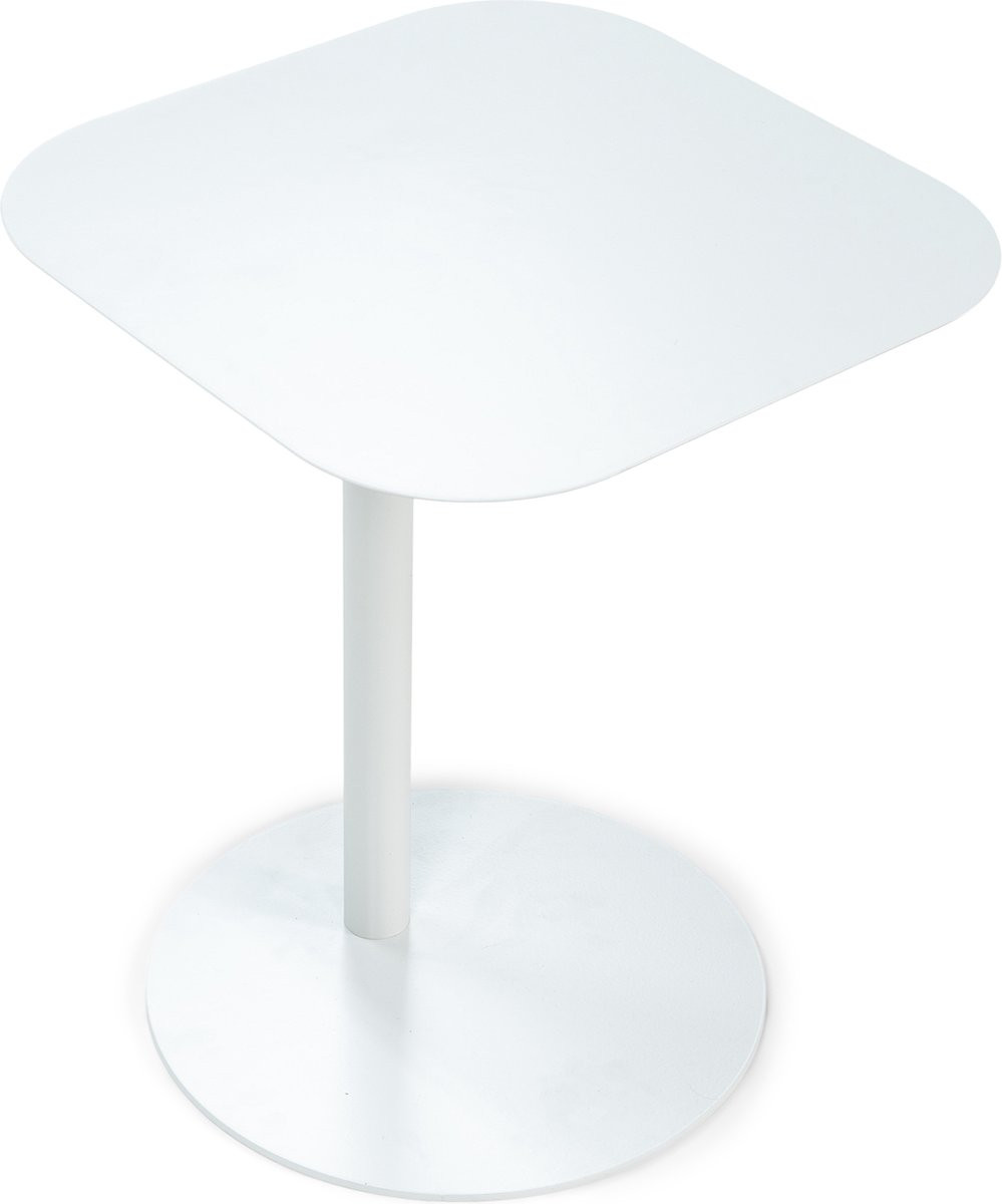 Spinder Design Bijzettafel HELLA Wit Staal Hoogte: 50 cm