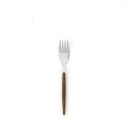 6x Dessertgabel Wood