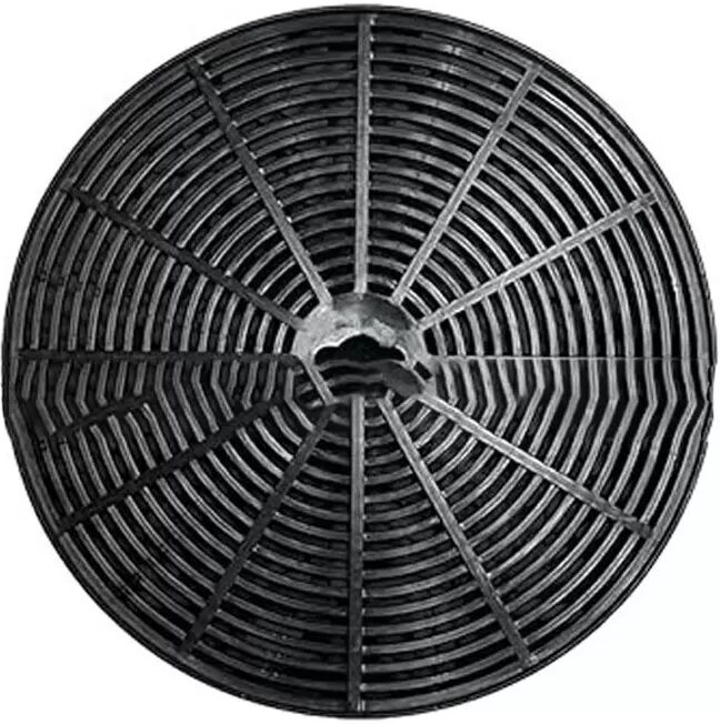 INF Filtre à charbon actif pour hotte - Lot de 2, cadre ABS noir pour circulation interne, 15.3cm x 15.3cm