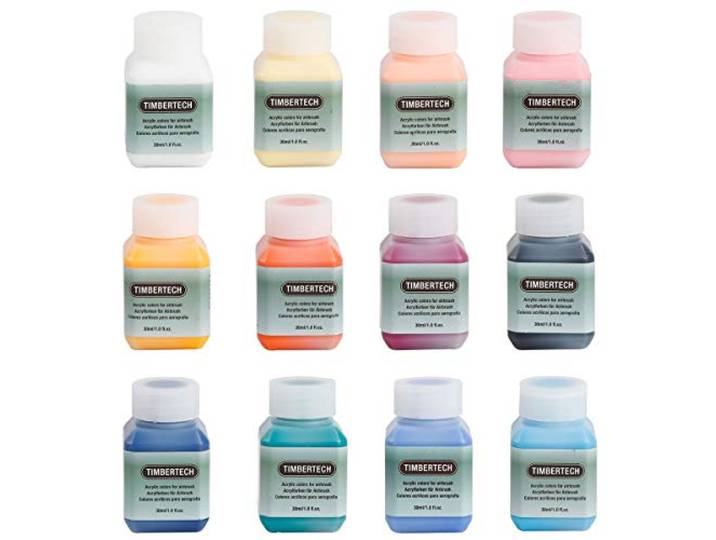 TIMBERTECH Acrylverf-Ⅱ 12 * 30ml Airbrush Verf Model Verf Luchtgebaseerde Verf Set