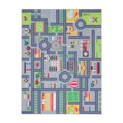 KINDERTEPPICH Grau 80 x 150 cm