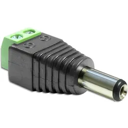 DeLOCK 65487 Kabeladapter DC 2.5 x 5.5 mm 2p Schwarz, Grün