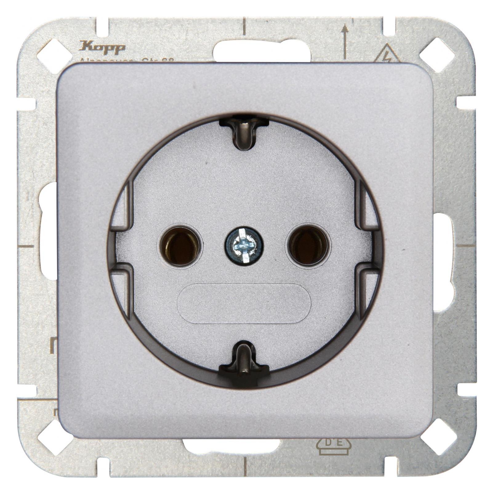 Kopp HK02 Schutzkontakt 914820007 Steckdose stahl (914820007)