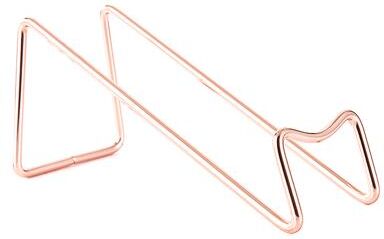 Market Central Modern Stainless Steel Wine Rack Countertop Bottle Holder For Home Bar Display rose Gold