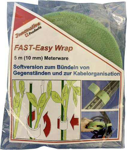 FASTECH 701-322-Bag Klettband für Pflanzen und Garten Haft- und Flauschteil (L x B) 5000mm x 10mm Grün 5m