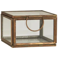 IB Laursen Glasbox mit Metallrahmen, 8 x 8 x 5.5 cm