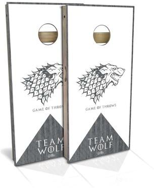 Skip's Garage Team Wolf Outdoor Cornhole Board Set