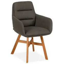 MAISON Stuhl Waco 2 Mikrofaser Anthracite