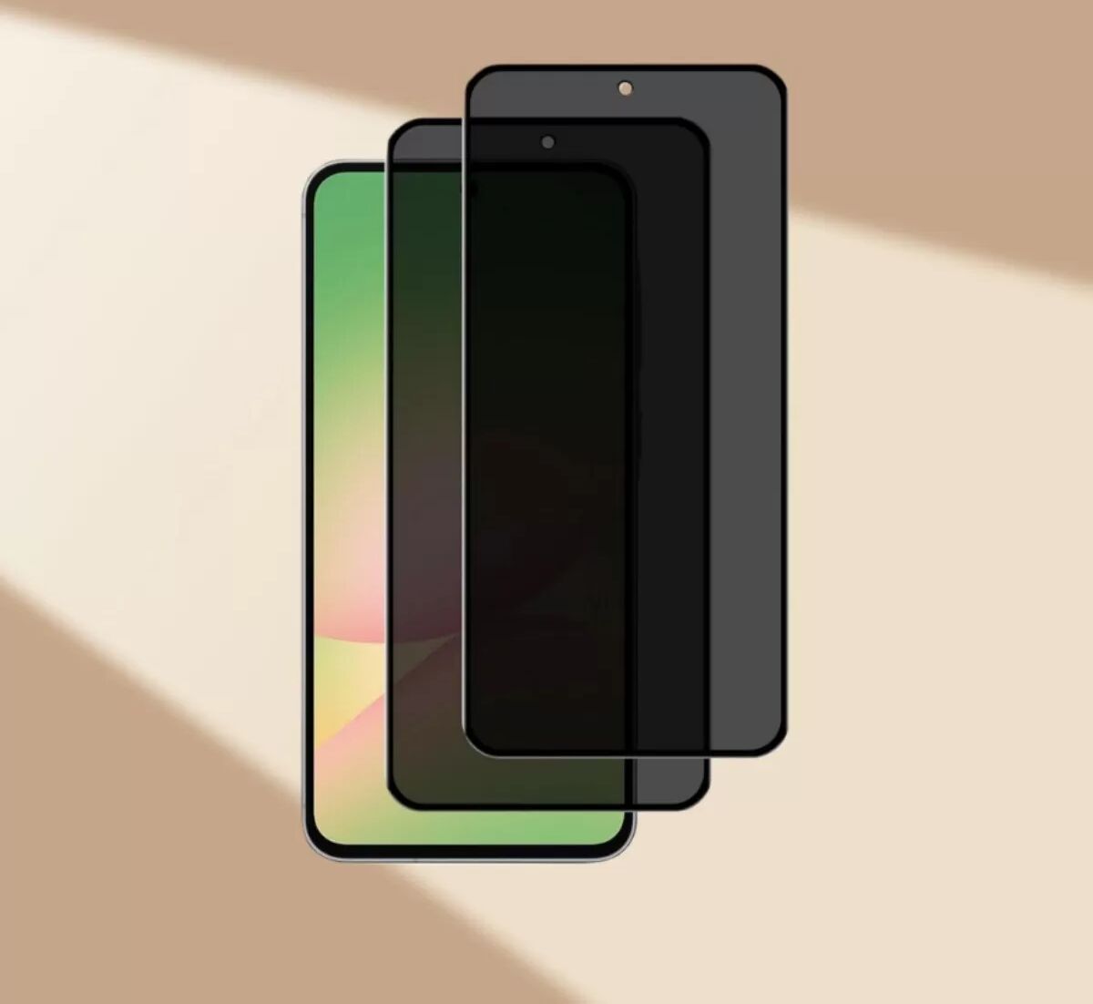 INF Privacy Panzerglas Displayschutzfolie Kompatibel mit Samsung Galaxy A17 - Anti-Fingerabdruck, Staubdicht,