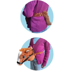 Johntoy Holly Horse Pferdekopf braun mit Gummizug