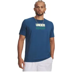 Under Armour, Herren, Sportshirt, Block Logo (XL), Blau