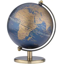 Mini-Globus „Gagarin“ – Design-Tischglobus 13 cm mit Metallfuß gold/dunkelblau