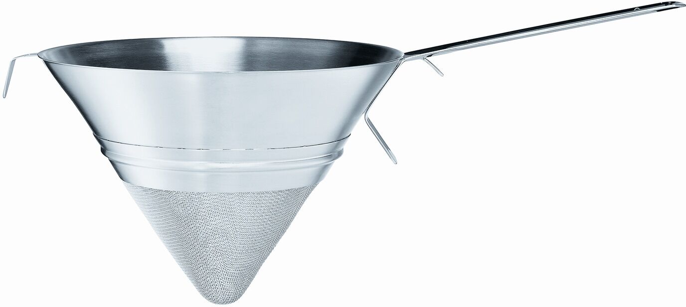 Küchensieb RÖSLE, silber (silberfarben), B:24,5cm H:18,5cm L:46,5cm Ø:25cm, Edelstahl 18/10, Küchensiebe, Küchensieb, Gaze Sieb zum Passieren von Suppen und Saucen, spülmaschinengeeignet