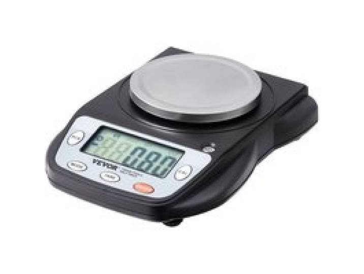 VEVOR Balance Analytique Numérique 600 g x 0,01 g, Balance de Laboratoire de Haute Précision avec 6 Unités de Conversion, Balance Électronique de Laboratoire Scientifique, Affichage LCD, pour Bijoux