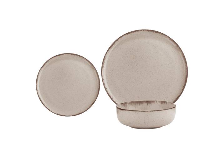 Service à vaisselle 12 pièces Beige en Grès Mood CARREFOUR HOME