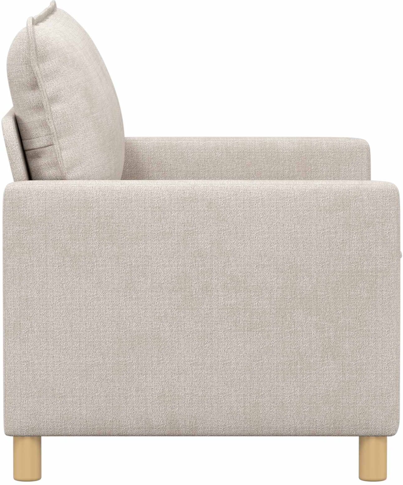 vidaXL Canapé Crème 126 x 81 x 87,5 cm Polyester
