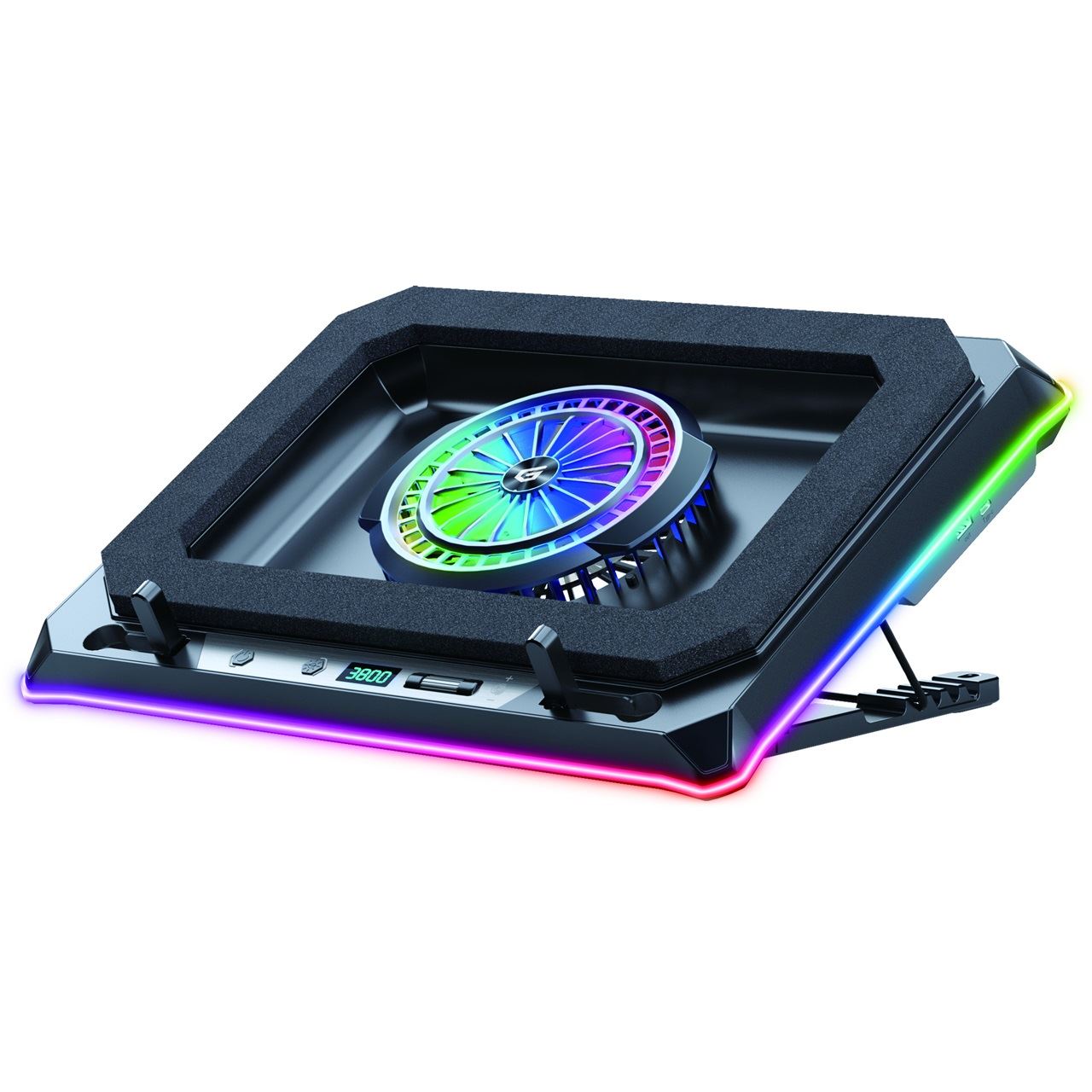 Conceptronic USB-C Laptop-K?hlpad + Handyhalter, 130mm lang