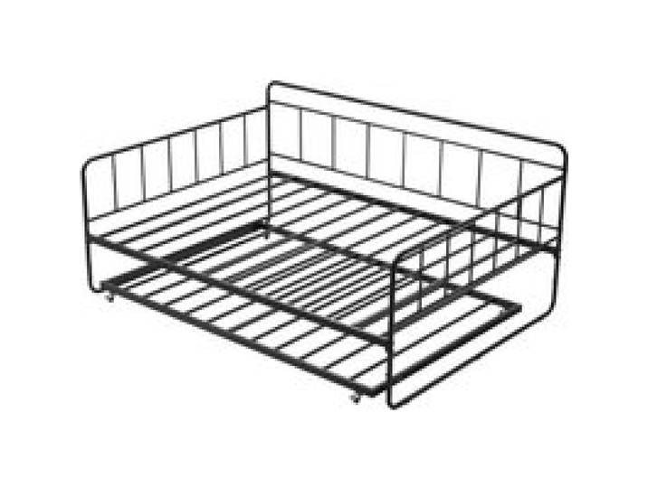 VEVOR Tagesbettrahmen in voller Größe, Tagesbett mit Ausziehbett, Plattformbettrahmen Sofabett (181,44 kg Tragkraft) mit Metalllattenunterstützung für Wohnzimmer Schlafzimmer Gästezimmer, schwarz