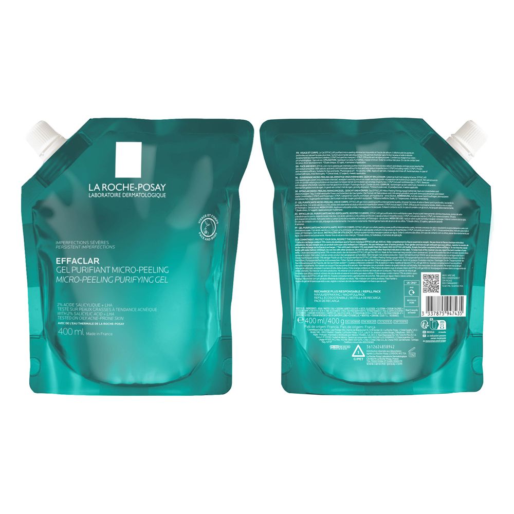 Roche-Posay Effaclar Mikro-Peeling Rein.Gel Nachf. 400 ml Gel