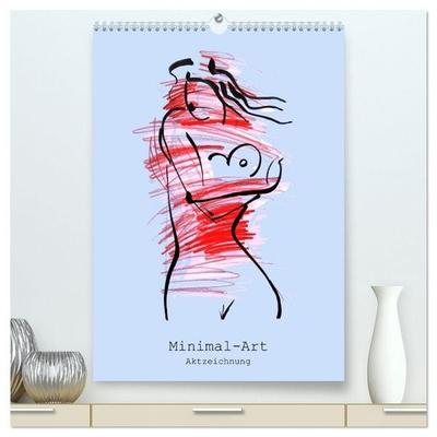 Minimal-Art, Aktzeichnung (hochwertiger Premium Wandkalender 2027 DIN A2 hoch), Kunstdruck in Hochglanz