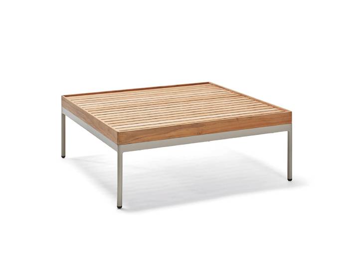 Stern Beistelltisch Coco 80x80x40 cm Aluminium greige Tischplatte