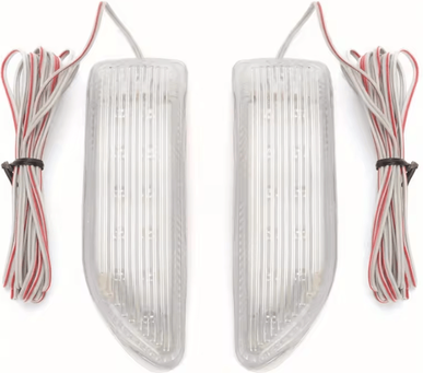 Inspire Curations Universal Rear View Mirror LED Turn Signal Lights 2 Pack yellow 1pair