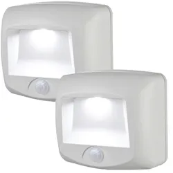 Mr Beams LED Treppenlicht weiß mit Bewegungsmelder 2er Pack MB532