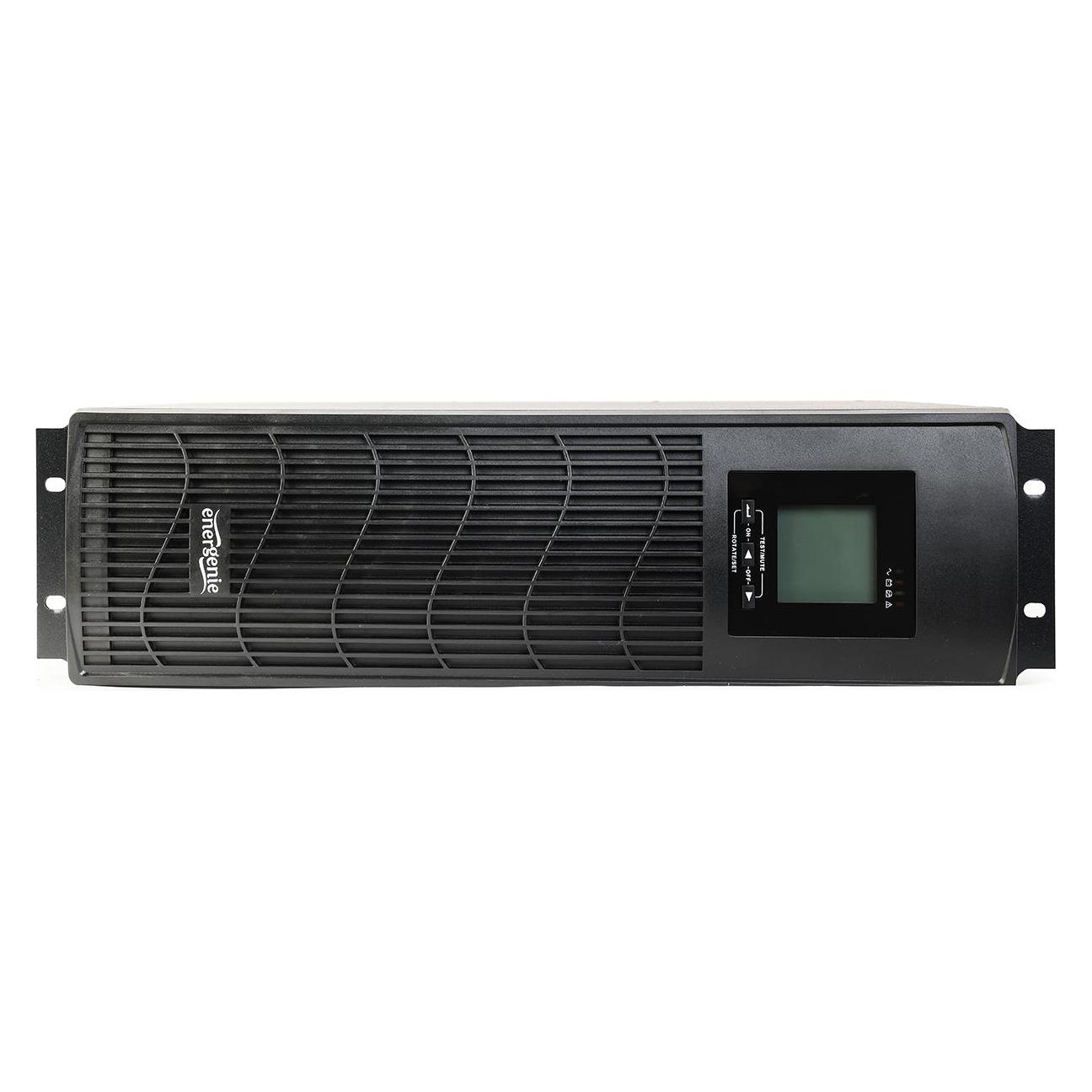 Gembird USV mit LCD Anzeige, AVR, 3000 VA, Rack sw (3000 VA, 1800 W) (EG-UPSRACK-13)