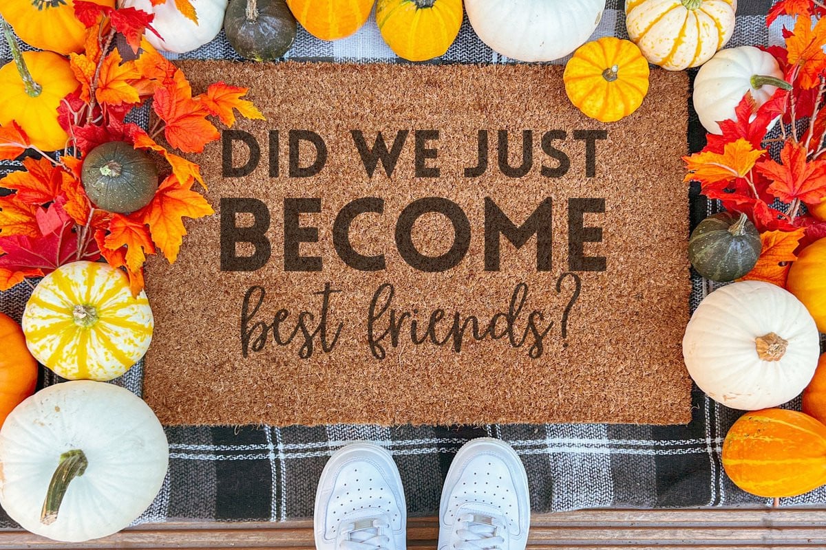 Laser Point Ingangsmat Did We Just Become Best Friends 90 x 60 cm