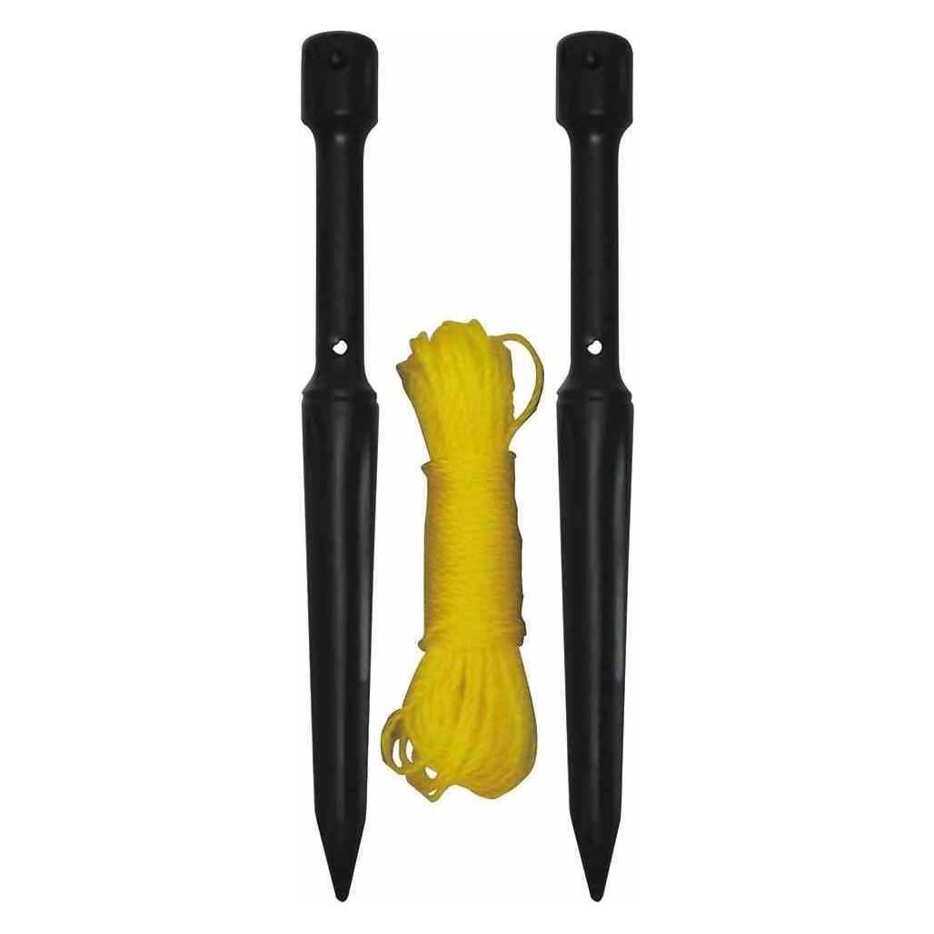 Siena Garden K98213 Pflanzleine 15m mit 2 Stäben, schwarz/gelb (0.50 cm) (K98213)