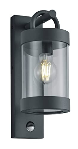 Trio Leuchten Sambesi Buitenwandlamp zwart met bewegingssensor en E27 fitting