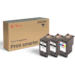 Peach Spar Pack Plus Druckköpfe kompatibel zu Canon PG-575, CL-576