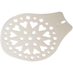 Westmark Tortenheber 31412270, 36,5cm, Dekorschablone, weiß, Kunststoff
