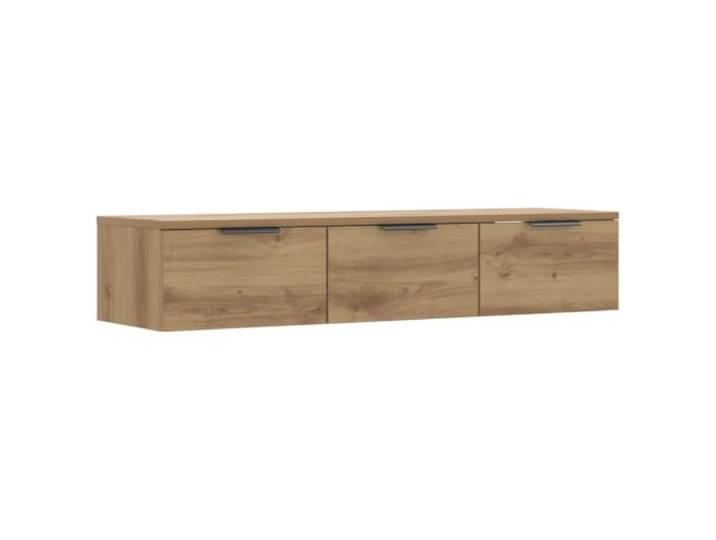 Wandschrank aus Holz, elegant und praktisch, 102 x 30 x 20 cm, Eichenholz, handgefertigt, 02_0050989