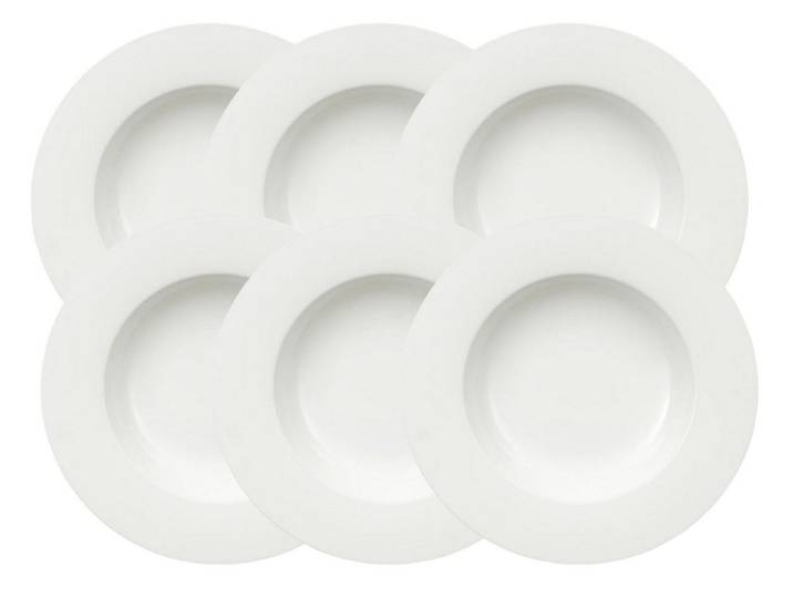 Villeroy & Boch Teller-Set Royal Pastateller 30 cm Set6, Premium Bone Porcelain