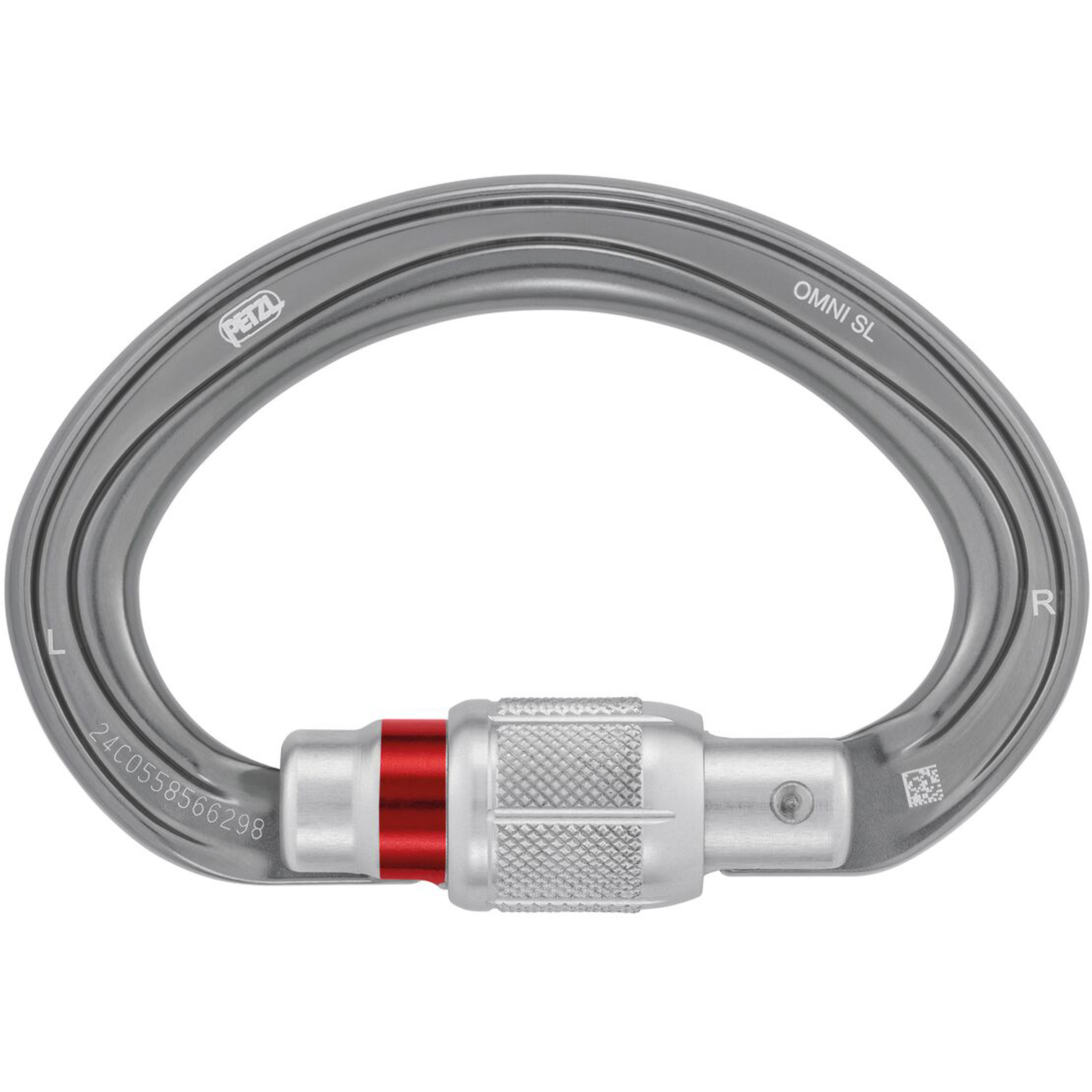 Petzl Omni Screw-Lock Karabiner Karabiner grau Alpinklettern