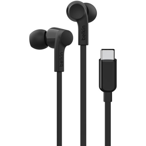 Belkin Rockstar In-Ear Kopfhörer mit USB-C Connector, schwarz