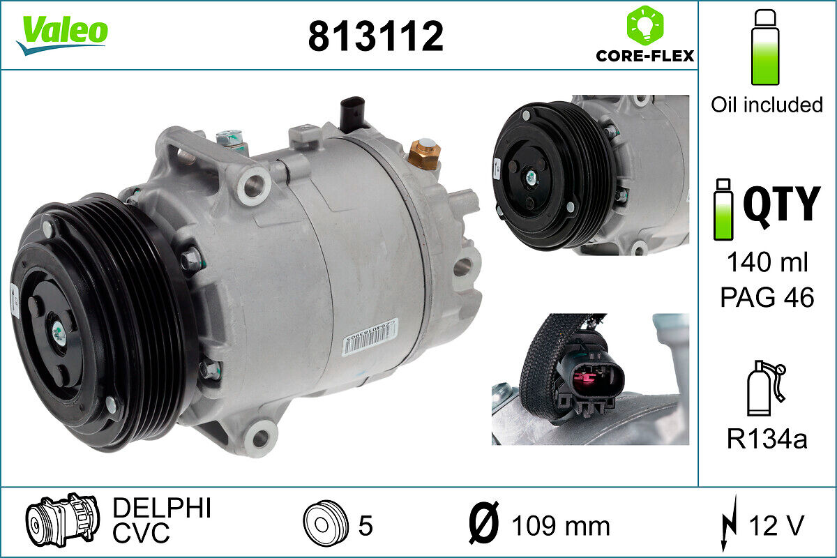 Valeo Kompressor, Klimaanlage 813112 Für Opel Vaughall Chevrolet