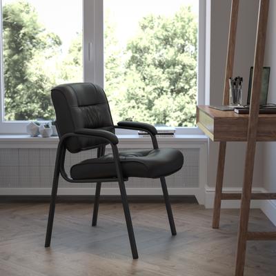 Flash Furniture "Upholstered Tufted Executive Reception Chair with Padded Arms - 23.25""W x 26""D x 36""H"