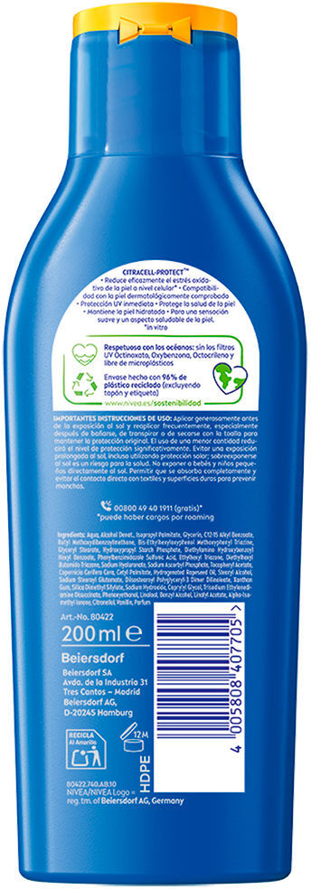 Nivea Lait Sun PROTECT&HYDRATE SPF20 200 ml