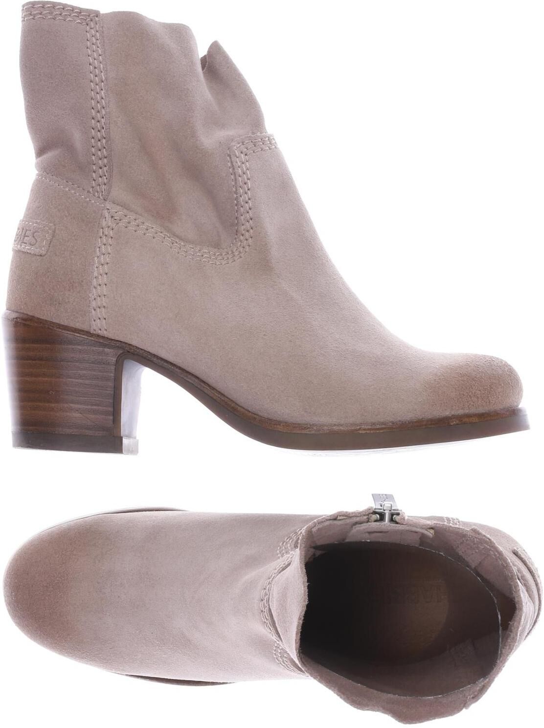 Shabbies Amsterdam Damen Stiefelette, Beige, Gr. EU 38, Leder - Second Hand