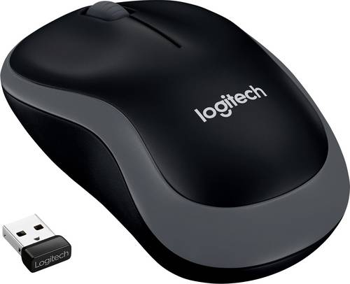 Logitech M185 Maus Funk Optisch Grau 3 Tasten 1000 dpi