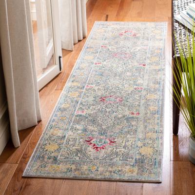 SAFAVIEH Mystique Zymbyle Oriental Polyester Medallion Rug